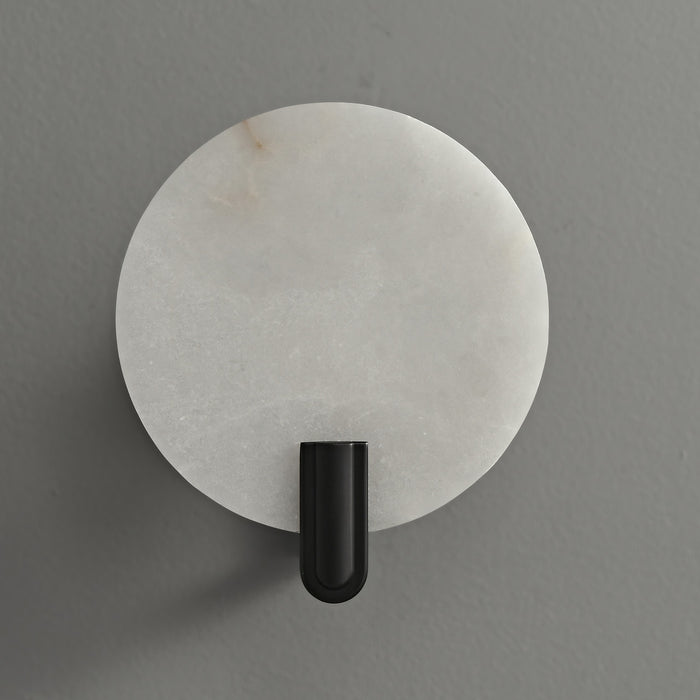 Round Alabaster Sconce Bronze