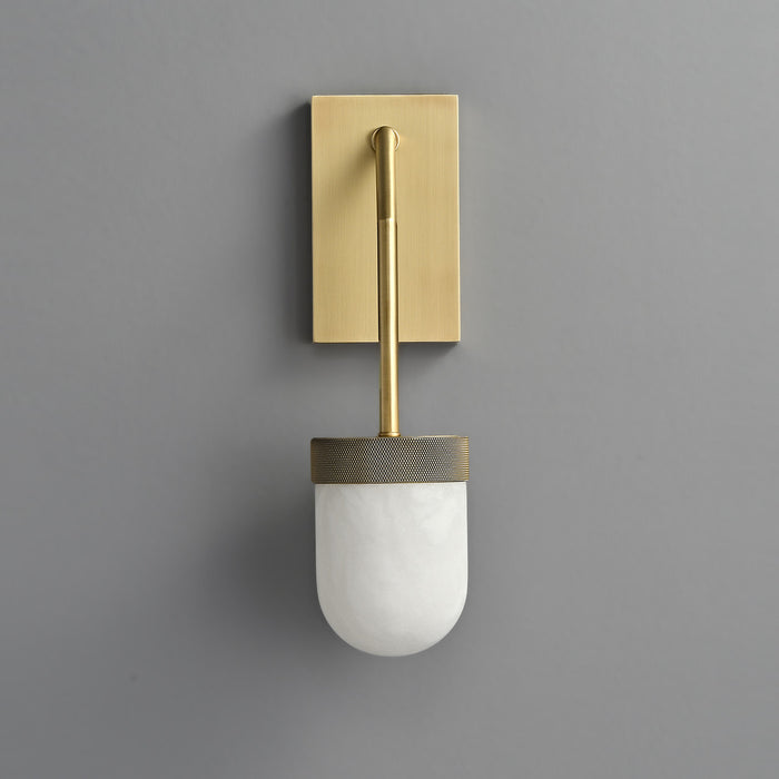 Erica Alabaster Wall Sconce Brass