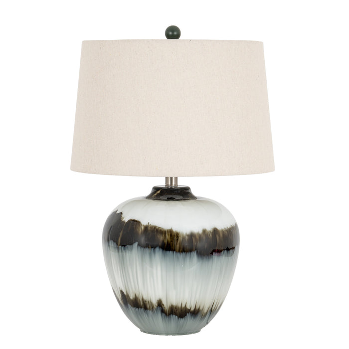 Midnight Shadows Squat Table Lamp in Black