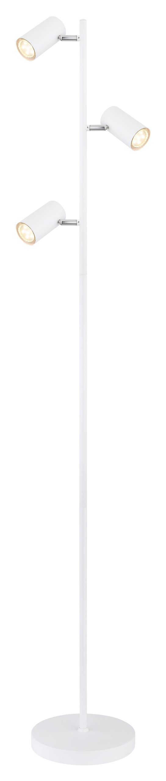 Robby Spotlight White 3-Light Floor Lamp