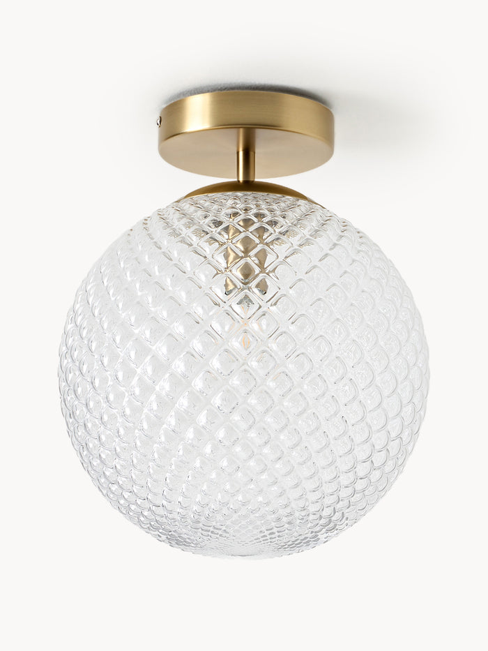 Small Glass Ceiling Lamp Lorna - Transparent