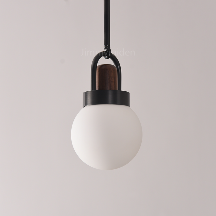 Walnut Globe Bronze Pendant