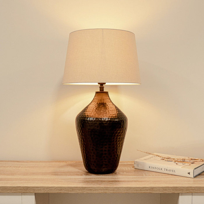 Hale 38cm Metal Lamp Base - Black Bronze