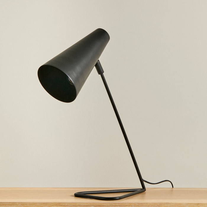 Thurdon 53cm Metal Desk Lamp - Black