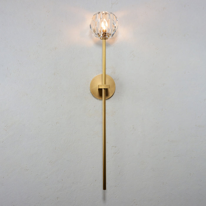 Balle Be Crystal Grand Sconce Brass