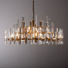 Bloomington Round Chandelier 48" Brass