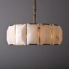 Harris Alabaster Round Chandelier 30"