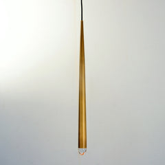 Arrow Crystal Large Pendant Brass