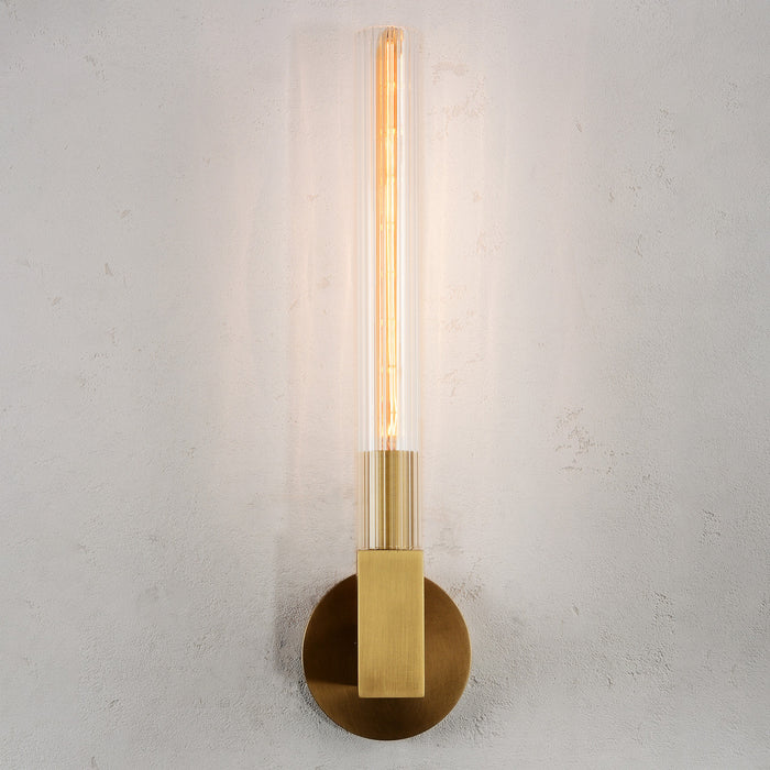 Crown Single Sconce Brass