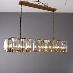 Harris Crystal Rectangular Chandelier 55"