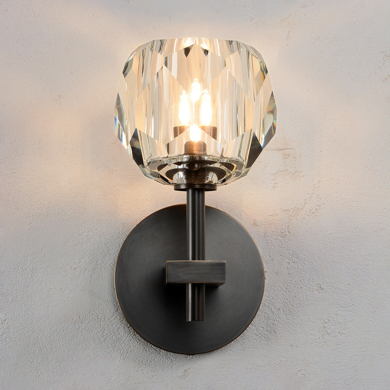 Balle Be Crystal Sconce Bronze