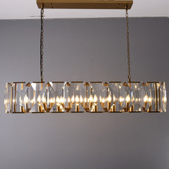 Harris Crystal Rectangular Chandelier 55"