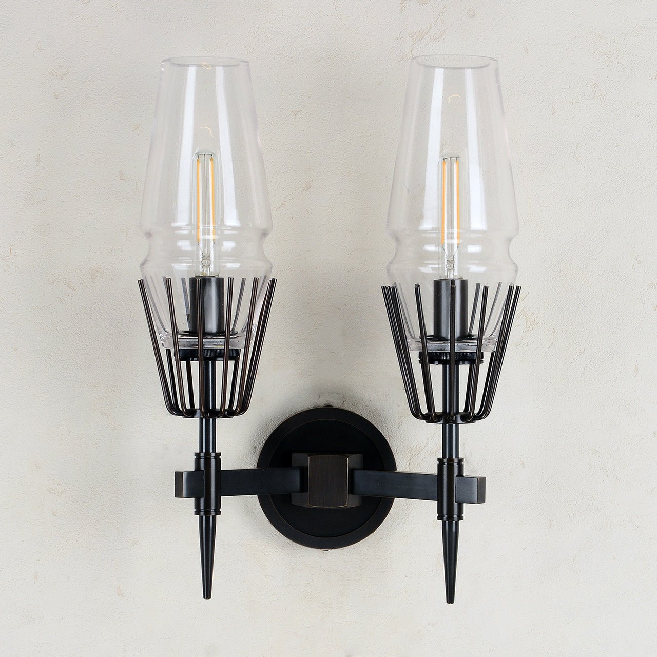 Caldwell Double Sconce Bronze