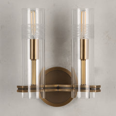 Carney Double Sconce Brass