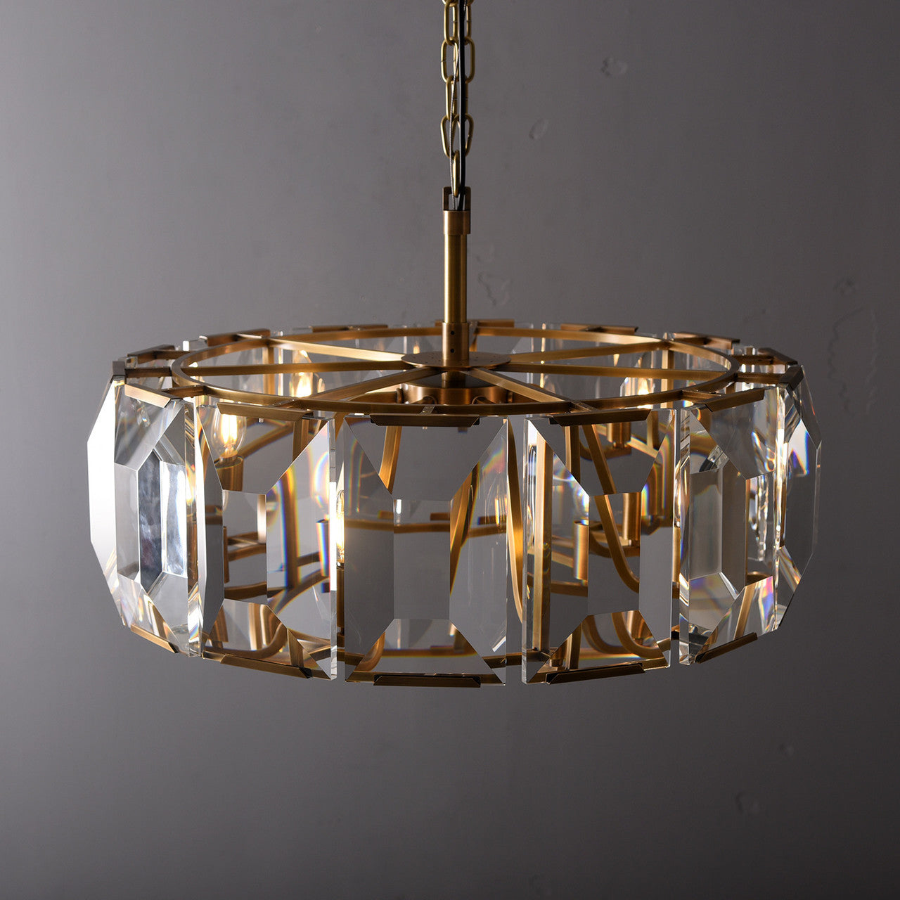 Harris Crystal Round Chandelier 30"