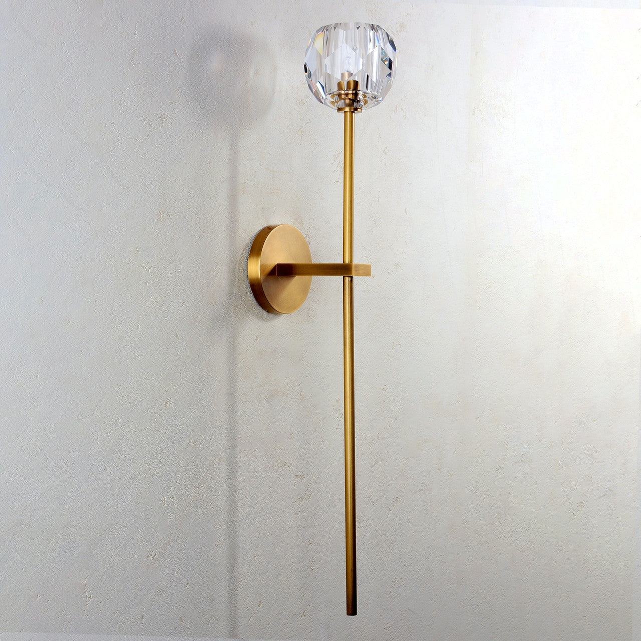 Balle Be Crystal Grand Sconce Brass