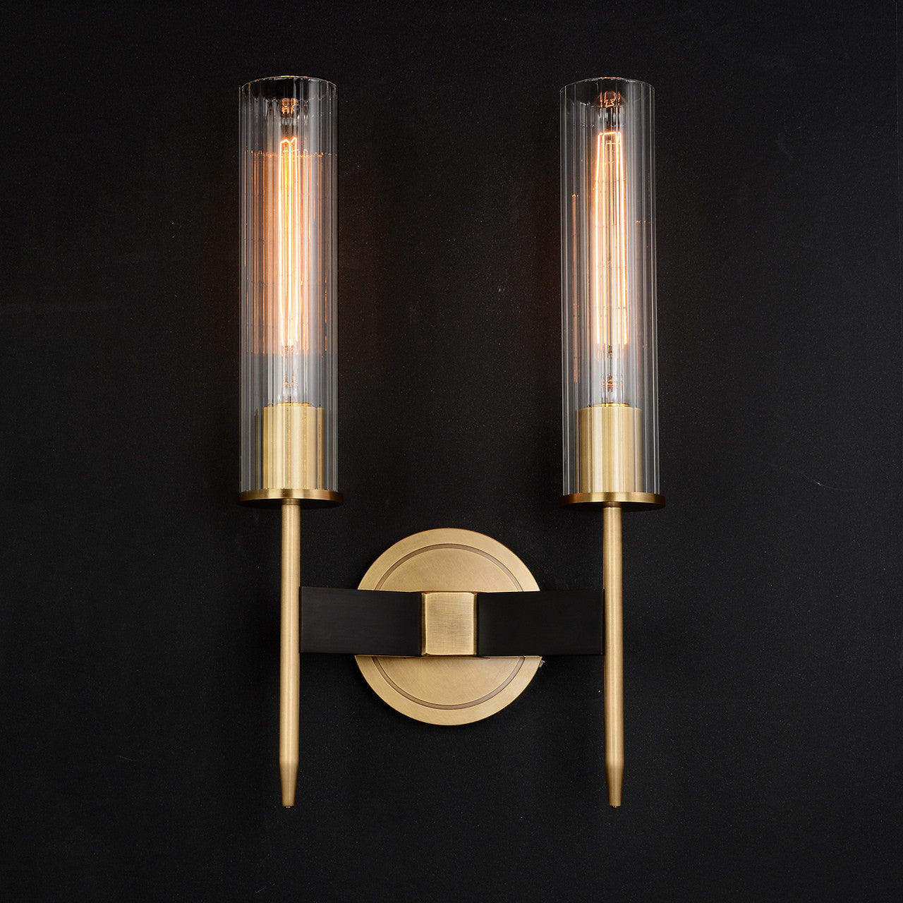 Aicken Double Sconce Brass