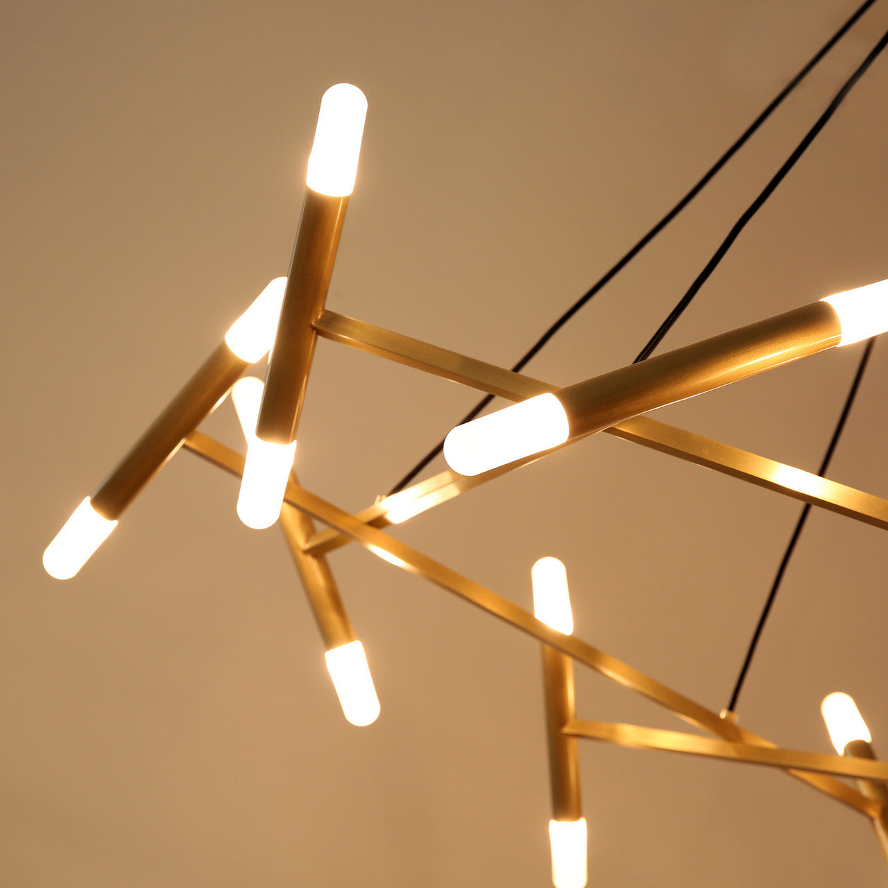 Patrick Chandelier 20 Lights Brass