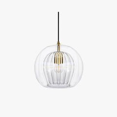 June Glass Globe Pendant Light Clear &Amber - Neutralighting