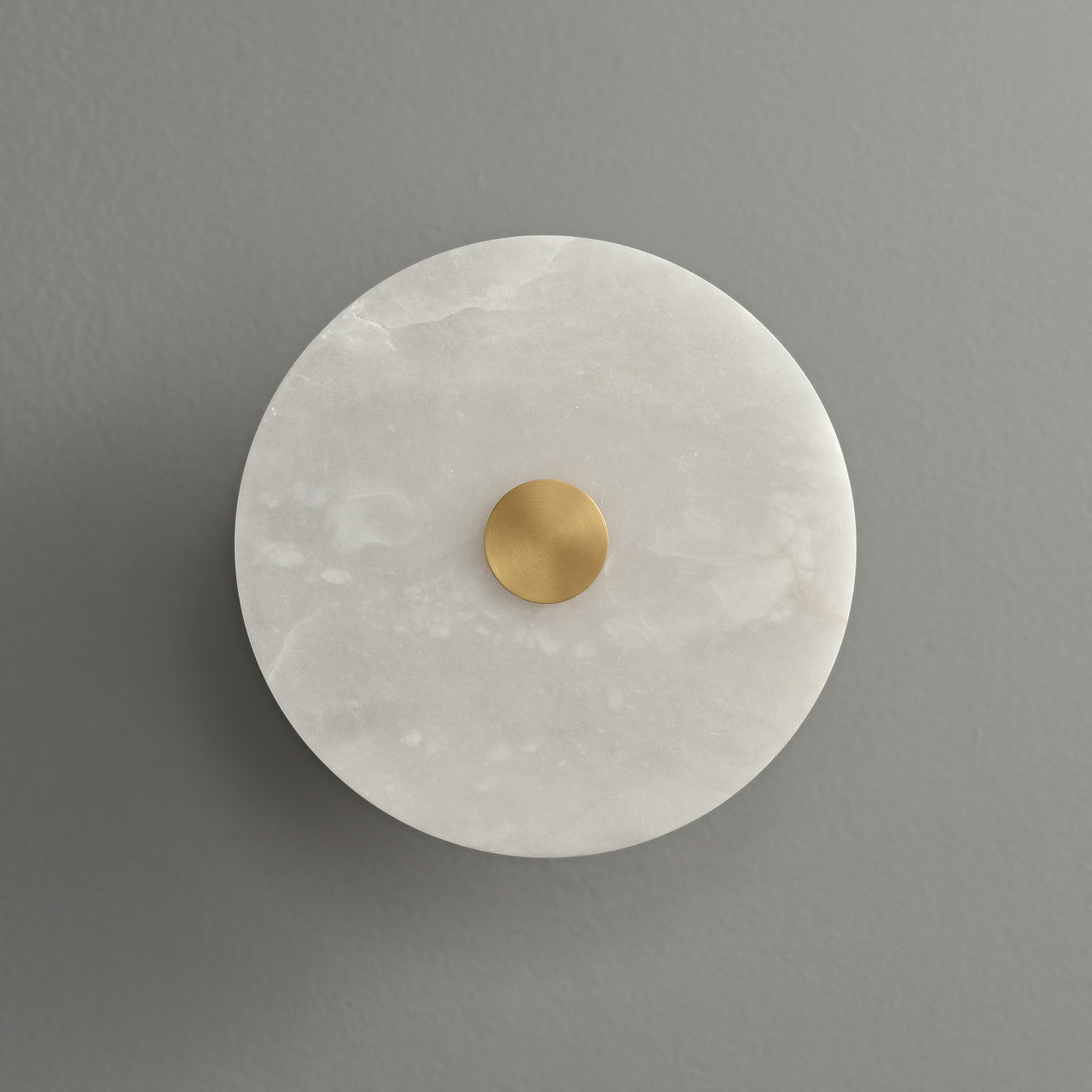 Daisy Round Alabaster Sconce