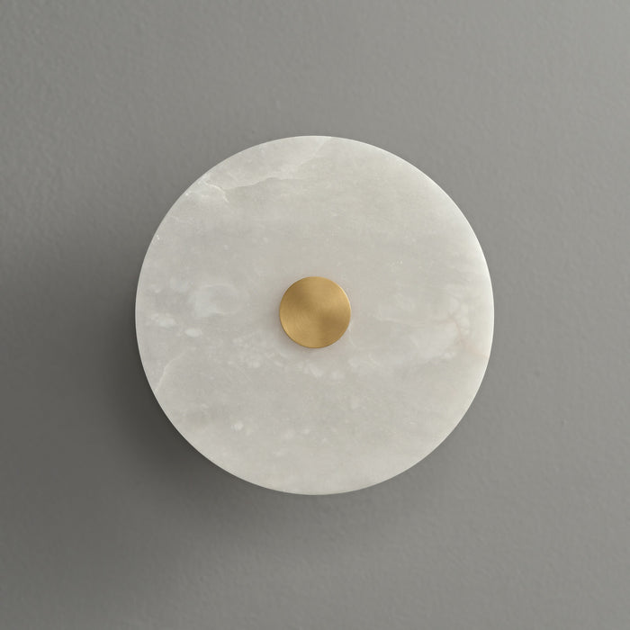Daisy Round Alabaster Sconce