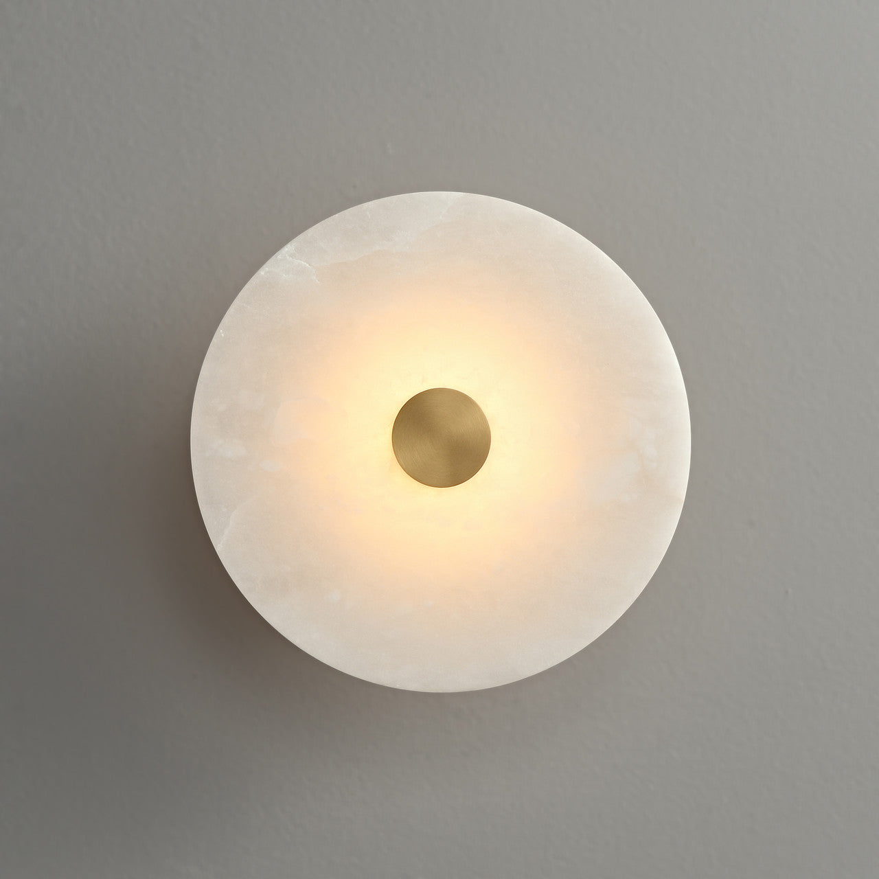 Daisy Round Alabaster Sconce