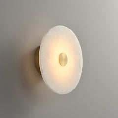 Daisy Round Alabaster Sconce