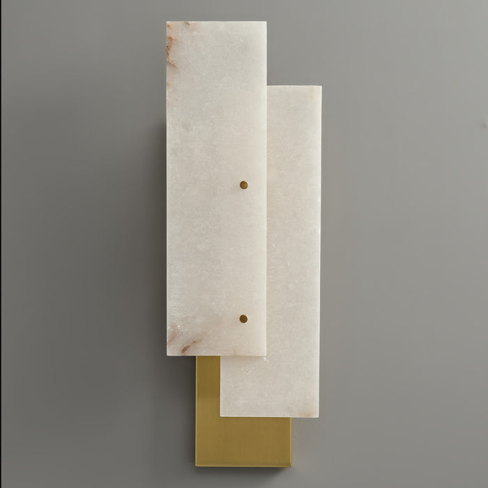 Overlapping Alabaster Sconce