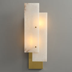 Overlapping Alabaster Sconce