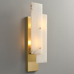 Overlapping Alabaster Sconce