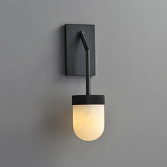 Erica Alabaster Wall Sconce Bronze