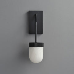 Erica Alabaster Wall Sconce Bronze