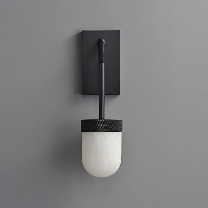 Erica Alabaster Wall Sconce Bronze