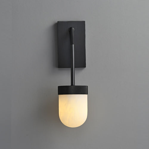 Erica Alabaster Wall Sconce Bronze