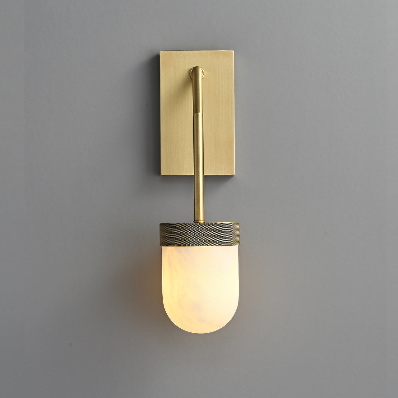 Erica Alabaster Wall Sconce Brass