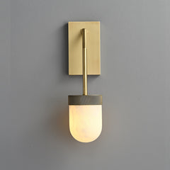 Erica Alabaster Wall Sconce Brass