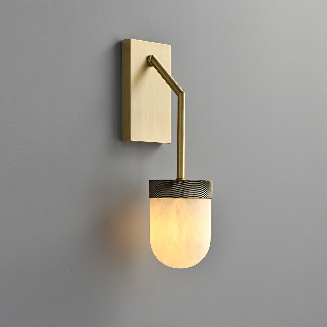 Erica Alabaster Wall Sconce Brass