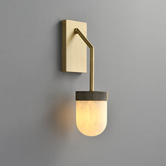 Erica Alabaster Wall Sconce Brass