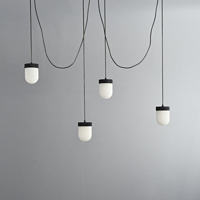 Erica Alabaster Cluster Pendant 4 Lights