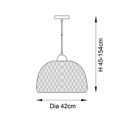 Wren ceiling pendant light image