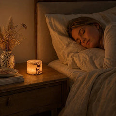 Marble Lamp – Handmade, White with Unique Veins for Modern Interiors and Ambient Lighting