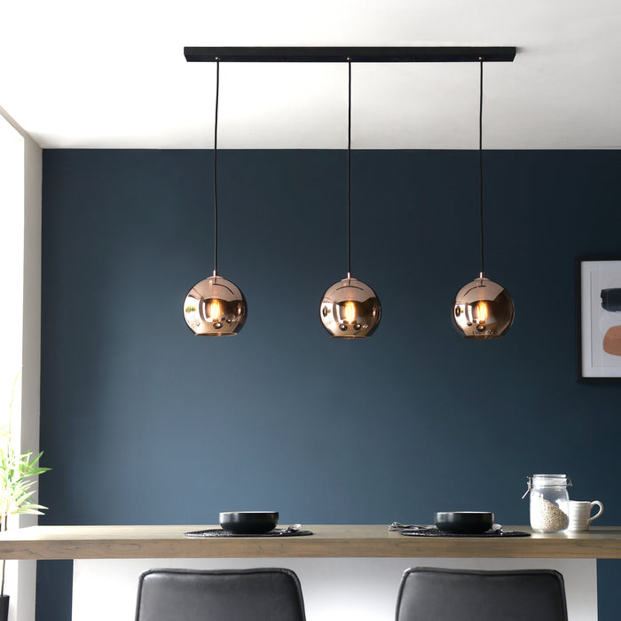 Jerome 3 light linear pendant