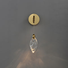Ida Crystal Pendant Sconce Gold