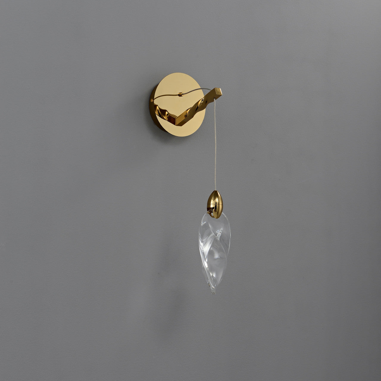 Ida Crystal Pendant Sconce Gold