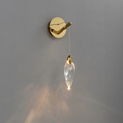 Ida Crystal Pendant Sconce Gold