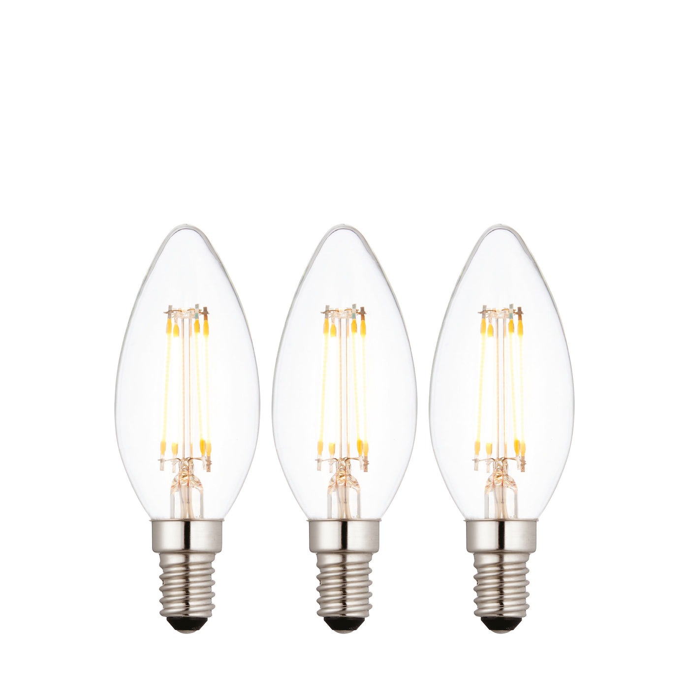 E14 LED Filament Candle 3 pack 