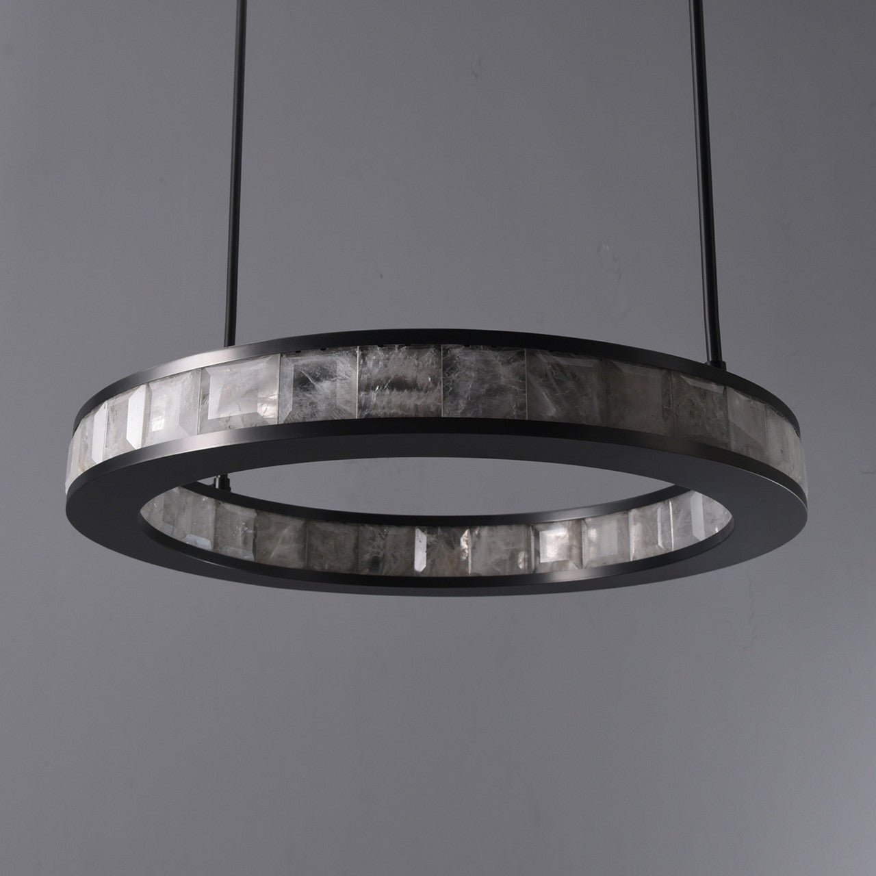 Clayten-I Rock Crystal Pendant Bronze