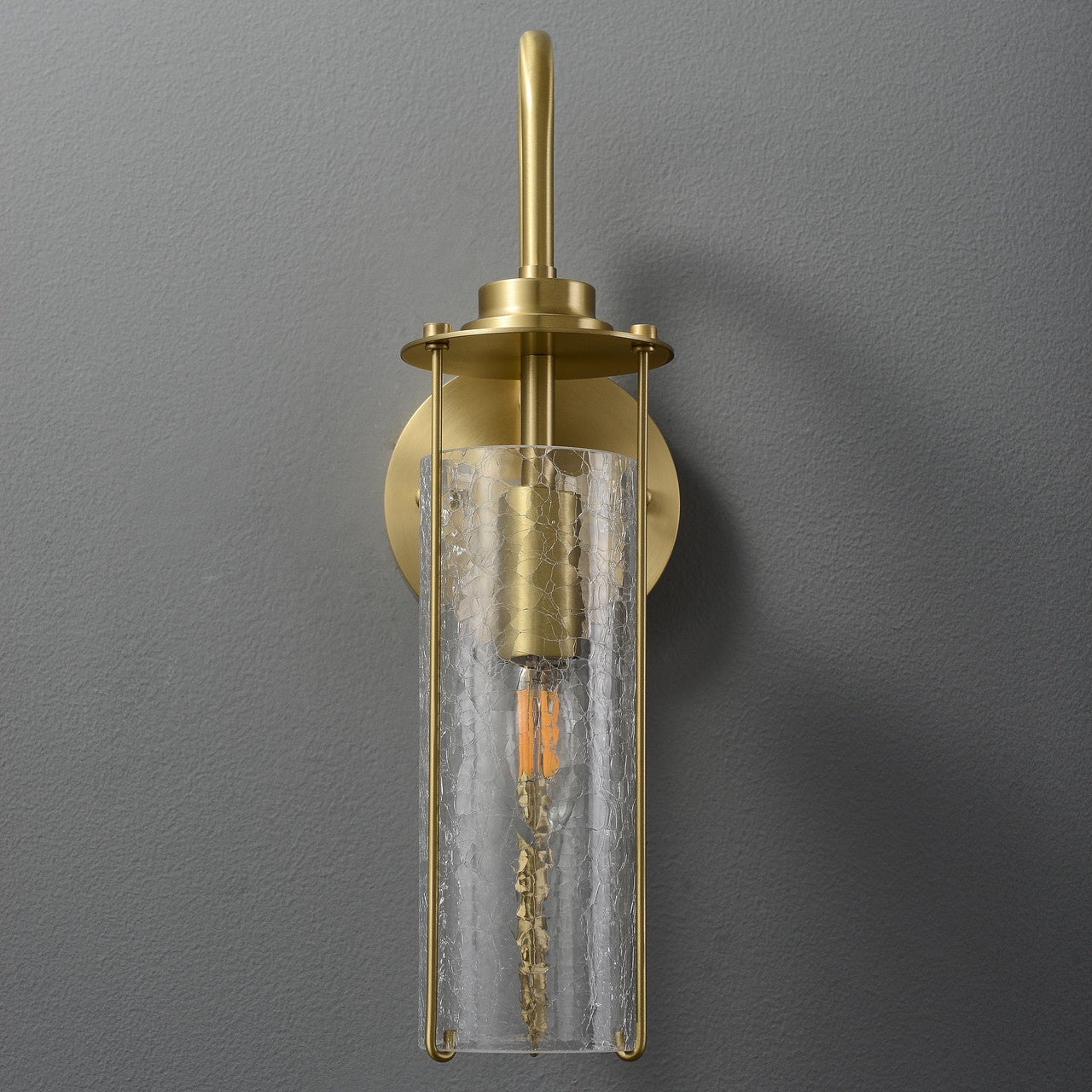 Crackle Glass Wall Sconce