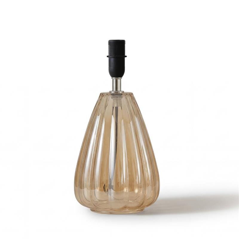 Alma 23cm Glass Lamp Base - Champagne