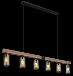 Elegant wood island pendant lights for kitchens